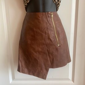 H&M Faux Leather Skirt